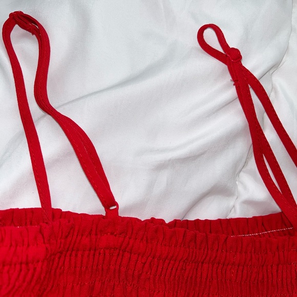 Red Flowy Tank Top - Picture 4 of 4